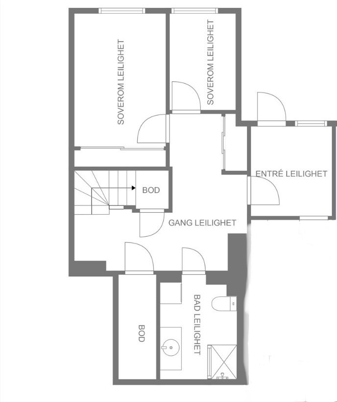 Plantegninger 1. etg